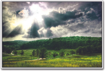 

Sun Shining Through Clouds Paper Print(12 inch X 18 inch)