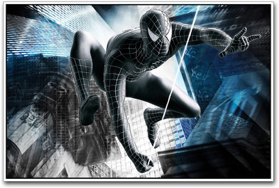 

Black Spiderman Paper Print(12 inch X 18 inch)