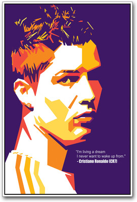 

Cristiano Ronaldo CR7 Paper Print(18 inch X 12 inch)