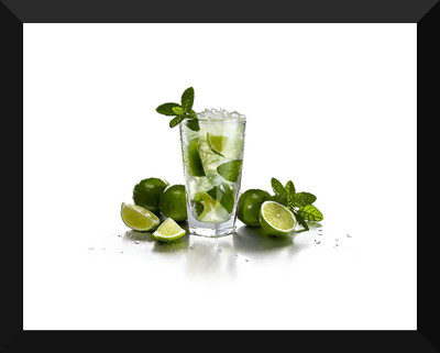 

Tallenge - Refreshing Mojito Artwork - Premium Quality A3 Size Framed Poster Paper Print(17 inch X 12 inch, Framed)
