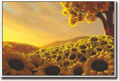 

Beautiful yellow sunflower field Fine Art Print(12 inch X 18 inch, Rolled)