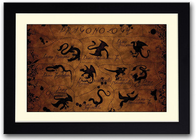 

Fantasy Dragons Fine Art Print(14 inch X 20 inch, Framed)