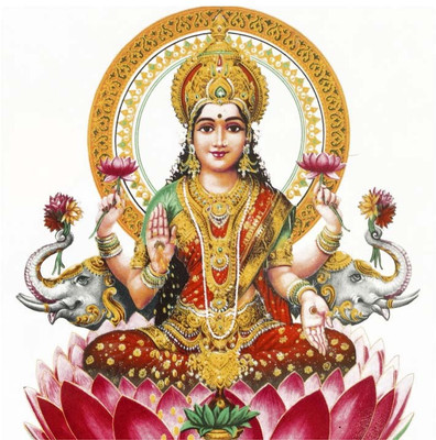 

Divine Lakshmi Blessings Paper Print(12 inch X 18 inch, Rolled)