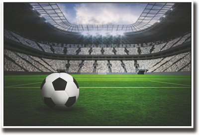 

Football in a stadium Fine Art Print(12 inch X 18 inch, Rolled)