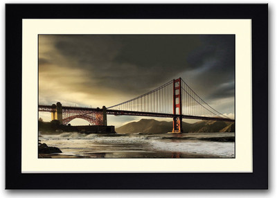 

Suspension Bridge Architecture Fine Art Print(14 inch X 20 inch, Framed)