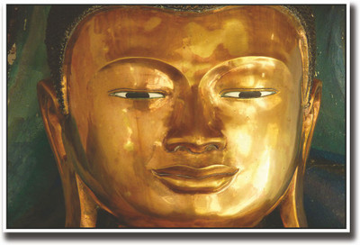

Bronze Buddha face Fine Art Print(12 inch X 18 inch, Rolled)
