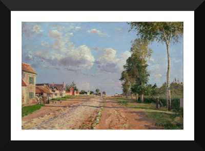 

Tallenge Modern Masters Collection - Route de Versailles, Rocquencourt by Camille Pissarro - Premium Quality A3 Size Framed Poster Paper Print(17 inch X 12 inch, Framed)