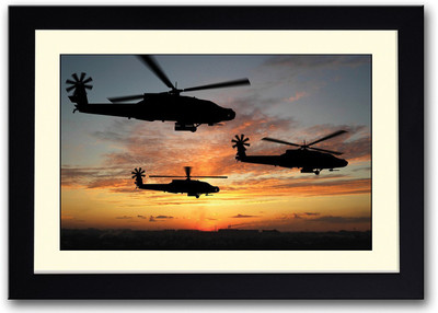 

Three Helicopters In Sky Fine Art Print(14 inch X 20 inch, Framed)