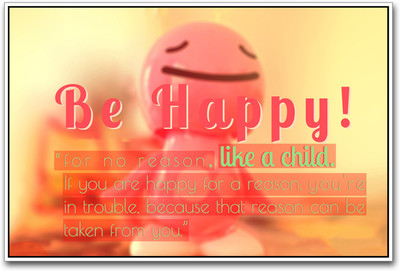 

Be Happy Paper Print(12 inch X 18 inch)