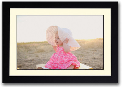 

Baby Girl In Sun With Hat Fine Art Print(14 inch X 20 inch, Framed)