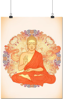 

Beautiful Buddha in Cream A3 Poster by Heartzy Paper Print(18 inch X 12 inch, Rolled)