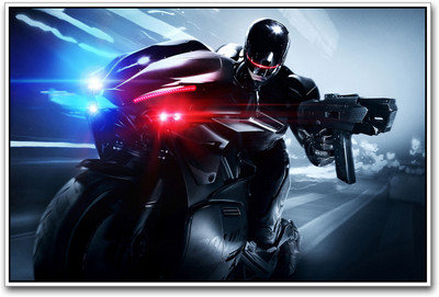 

Robocop riding Paper Print(12 inch X 18 inch)