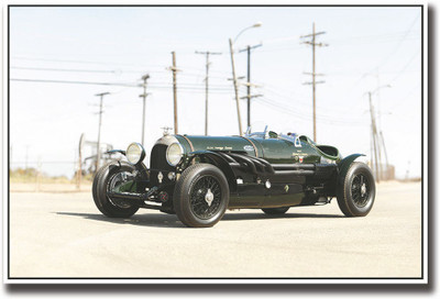 

Green vintage car Fine Art Print(12 inch X 18 inch, Rolled)