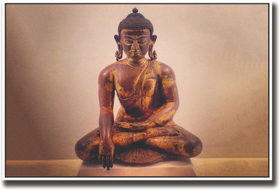 

Vintage Buddha statue Fine Art Print(12 inch X 18 inch, Rolled)
