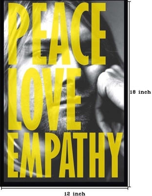 23% OFF on Peace Love Empathy - Kurt Cobain Paper Print(18 inch X 12 inch, Rolled)