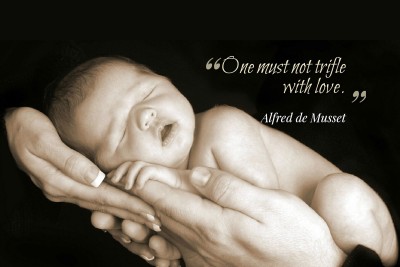 

Child's Love - One must not Trifle with love Paper Print(12 inch X 18 inch, Stretched)