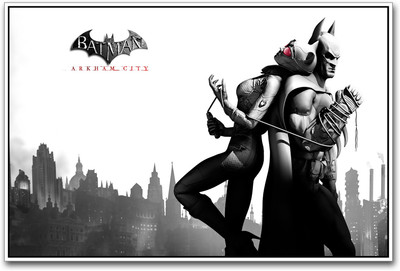 

Batman With Batgirl Paper Print(12 inch X 18 inch)
