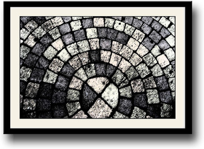 

Black & white tiles Fine Art Print(10 inch X 14 inch, Framed)