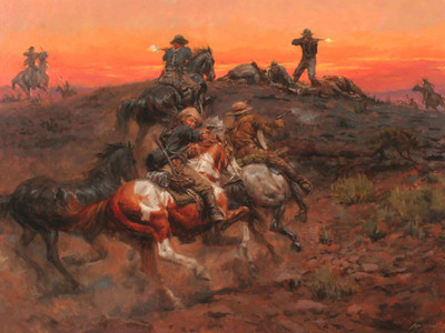 

Posterhouzz Western Fine Art Print Poster Fine Art Print(12 inch X 18 inch, Rolled)