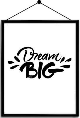 

Motivational quote framed posters Paper Print(20.5 inch X 17.7 inch, Framed)