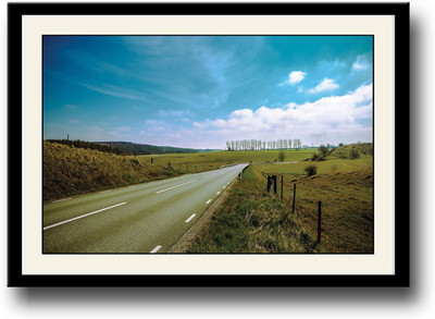 

Sweden Road Fine Art Print(10 inch X 14 inch, Framed)