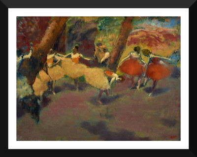 

Tallenge - Before The Performance by Edgar Degas - Framed A3 Size Poster Paper Print(17 inch X 12 inch)