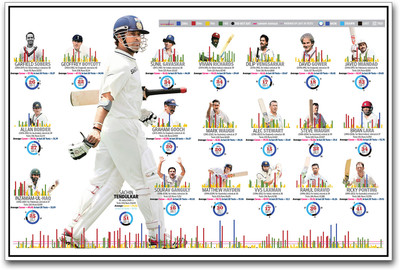 SRT cricket stats Paper Print(12 inch X 18 inch)
