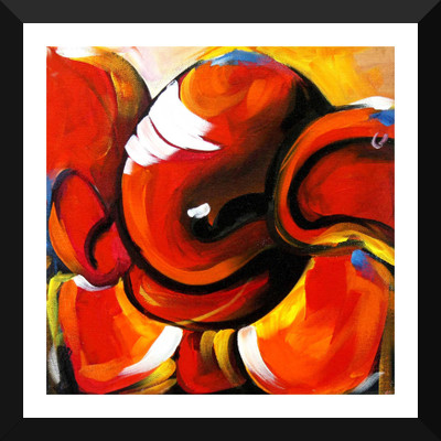 

Tallenge - Divine Ganpati - Framed A3 Size Poster Paper Print(12 inch X 12 inch, Framed)