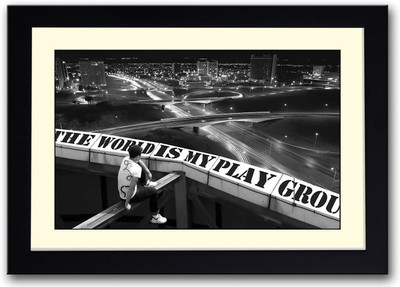 

The World is my Playground Fine Art Print(14 inch X 20 inch, Framed)