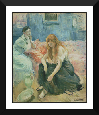 

Tallenge Old Masters Collection - Two Girls by Berthe Morisot - Premium Quality A3 Size Framed Poster Paper Print(17 inch X 12 inch, Framed)