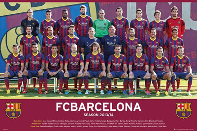 

Posterhouzz Barcelona Team Photo 13/14 Poster Paper Print(18 inch X 12 inch, Rolled)