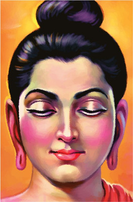 

Lord Buddha Painting Poster Paper Print(18 inch X 12 inch, Rolled)