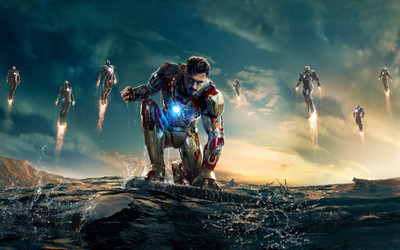 

Akhuratha Poster Movie Iron Man 3 HD Wallpaper Background Fine Art Print(12 inch X 18 inch, Rolled)