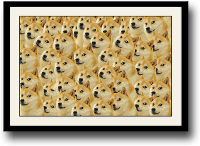 

Dog Pattern Fine Art Print(10 inch X 14 inch, Framed)