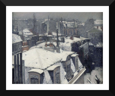 

Tallenge Old Masters Collection - Rooftops in the Snow by Gustave Caillebotte - Premium Quality A3 Size Framed Poster Paper Print(17 inch X 12 inch, Framed)