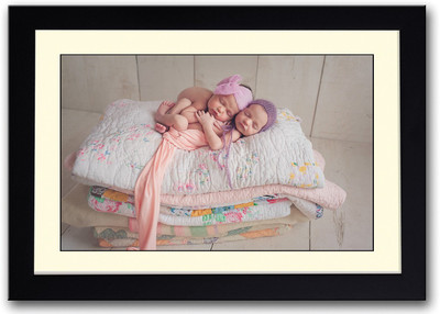 

Two Babies Sleeping On Quilt Fine Art Print(14 inch X 20 inch, Framed)