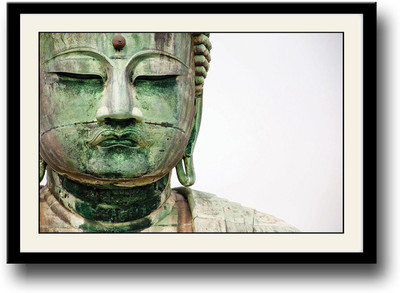 

Cemented Buddha statue Fine Art Print(10 inch X 14 inch, Framed)