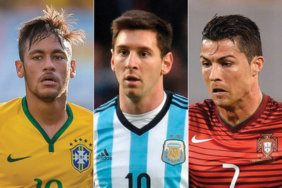 

Neymar Messi Chistiano Ronaldo Photographic Paper(18 inch X 12 inch, Rolled)