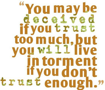 Posterhouzz Trust Enough Poster Fine Art Print(12 inch X 18 inch, Rolled)