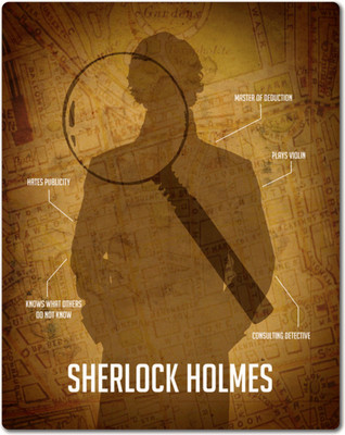 

Sherlock Map Paper Print(12 inch X 9.5 inch, Hardboard Mounted)