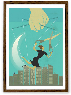 

Hulkut The Real Fighter Art Print with brown frame 24 * 36 Inches Fine Art Print(38 inch X 1 inch, Framed)