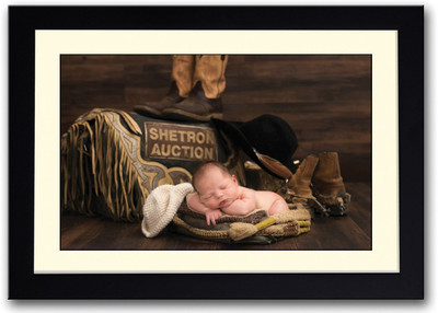 

Cute Cowboy Baby Fine Art Print(14 inch X 20 inch, Framed)