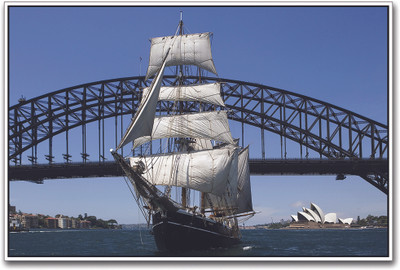 

Sailboat Under Sydney Harbour Bridge Paper Print(12 inch X 18 inch)