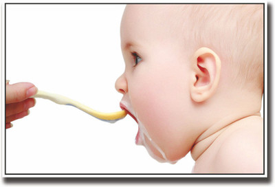 

Feeding cute baby Fine Art Print(12 inch X 18 inch, Rolled)