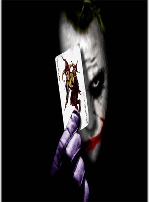 

Posterhouzz Joker With Joker Card Paper Print(18 inch X 12 inch, Rolled)