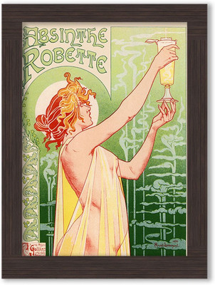 

God of Sale Bestseller Vintage Framed Poster Photographic Paper(13.5 inch X 10 inch, Box Packing With Thermocol Mount)