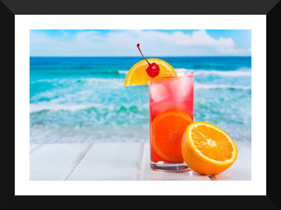 

Tallenge - Tropical Cocktail - Premium Quality A3 Size Framed Poster Paper Print(17 inch X 12 inch, Framed)
