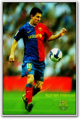 

Lionel Messi of FC Barcelona Paper Print(18 inch X 12 inch)