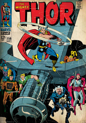 

Thor Mighty poster (Officially Licensed) Paper Print(36 inch X 24 inch, Rolled)