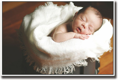 

Baby sleeping inside a box Fine Art Print(12 inch X 18 inch, Rolled)